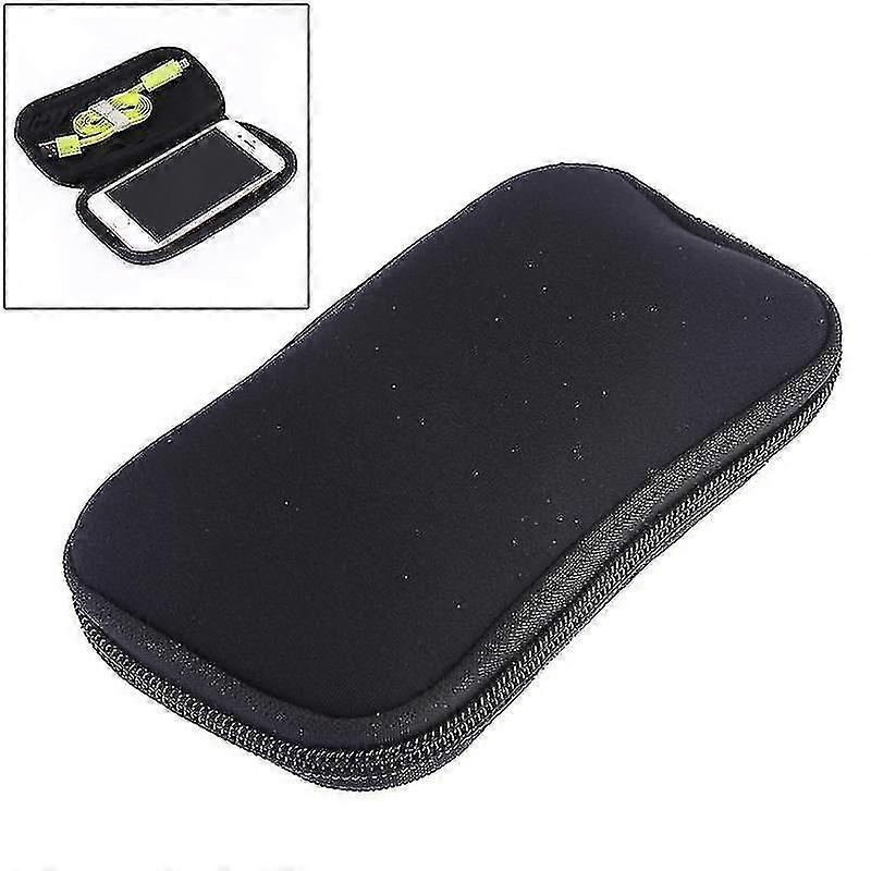 Neoprene U Disk Storage Bag Cover, Bag Size: 16x8.5cm(Black)