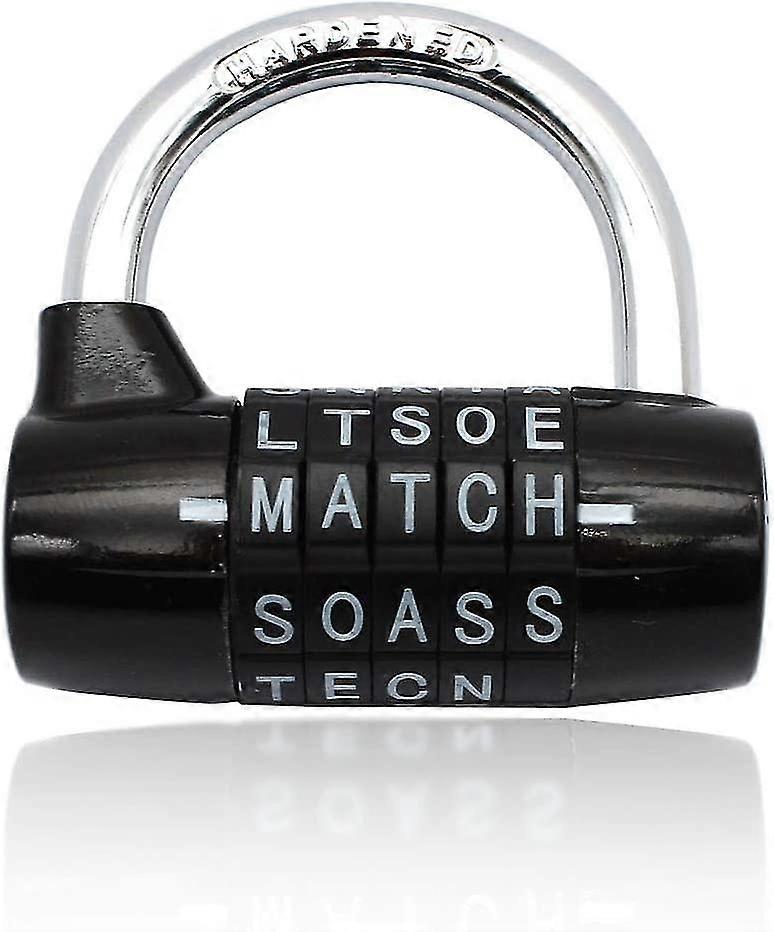 Combination Padlock,code Padlock Waterproof And Rustproof Lock(5 Letter Padlock)