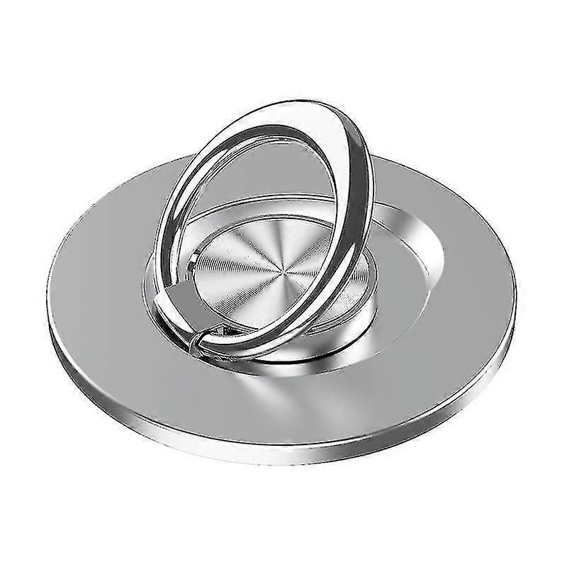 新しい360リングホルダーメタルリング磁気電話リングホルダー(ブラック)