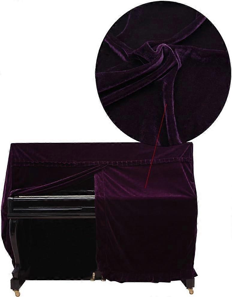 Couverture de Piano Droit, Housse de Piano Droit Housse de protectuion en Velours d'or Accessoire de PianoViolet-PHWJ