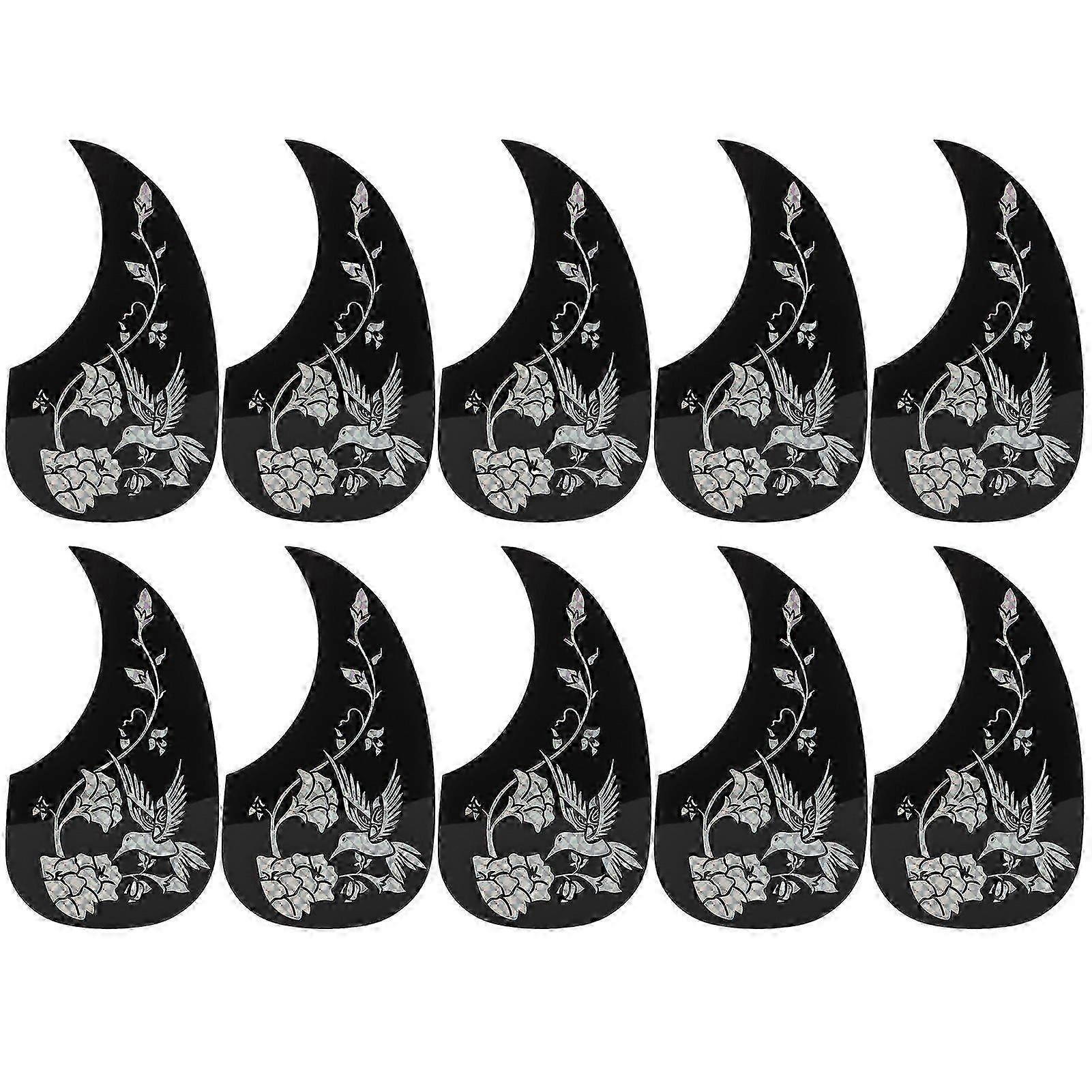 Vynikajúce 10ks Gitarové ochranné dosky PVC Akustická gitara Scratch Pickguard Strunové nástroje Príslušenstvo Strieborná