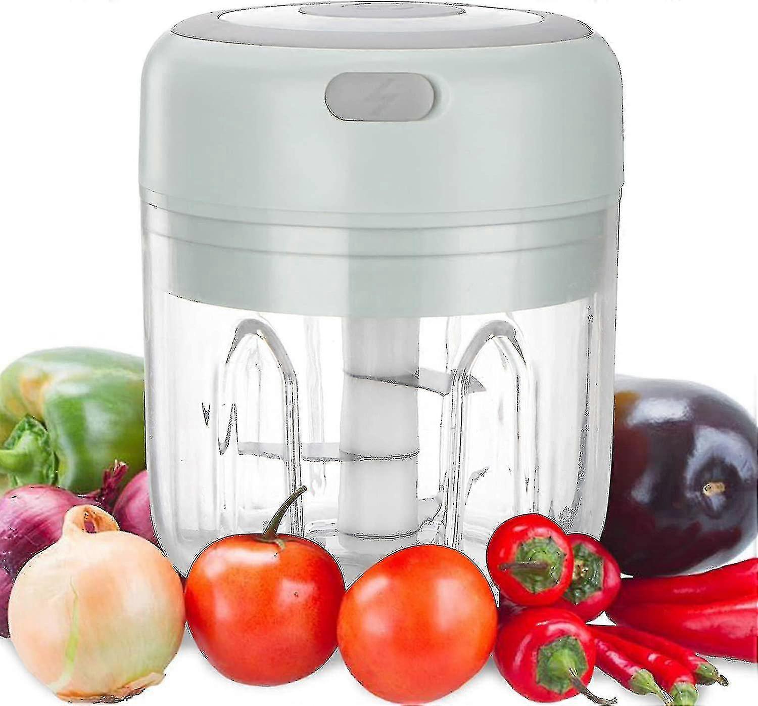 Electric Chopper Garlic Onion Cutter Fruit Meat Multi Chopper With Usb Charging 250ml-XT