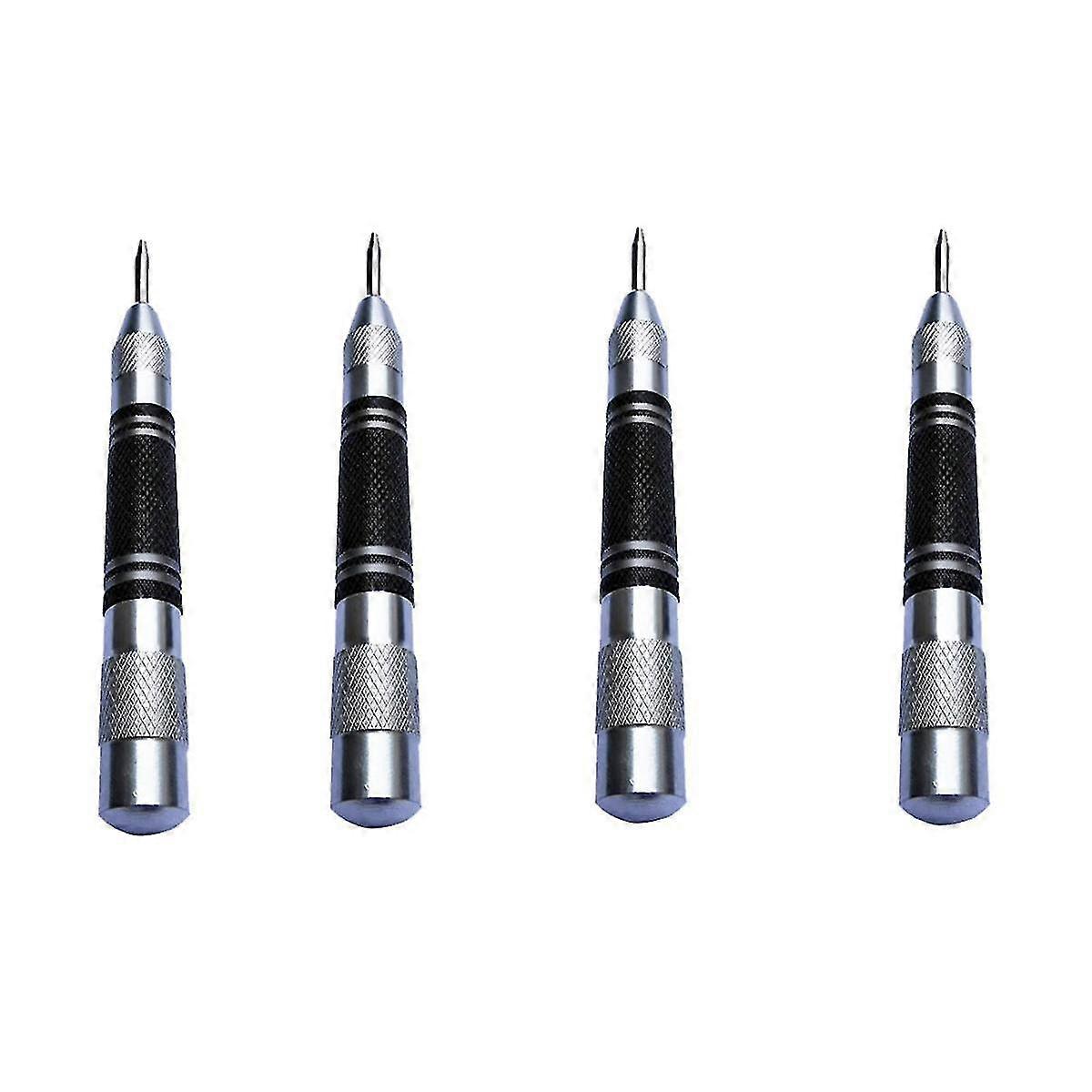 4pcs Automatic Center Punch Graffiti Tool With Adjustable Spring Impact Center Mark, Suitable For M XYT