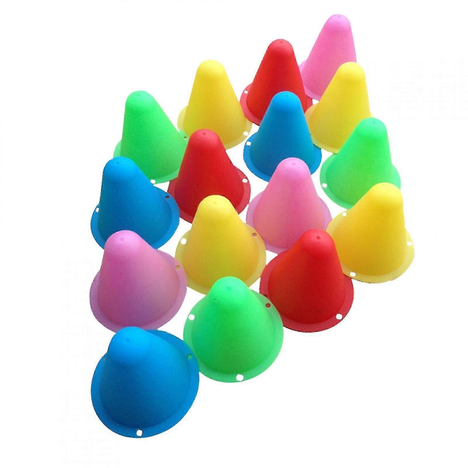 50pcs Thick Semi-soft Skates Roadblocks Roller Skating Piles Roadblock Piles Roller Skating Practice Obstacles