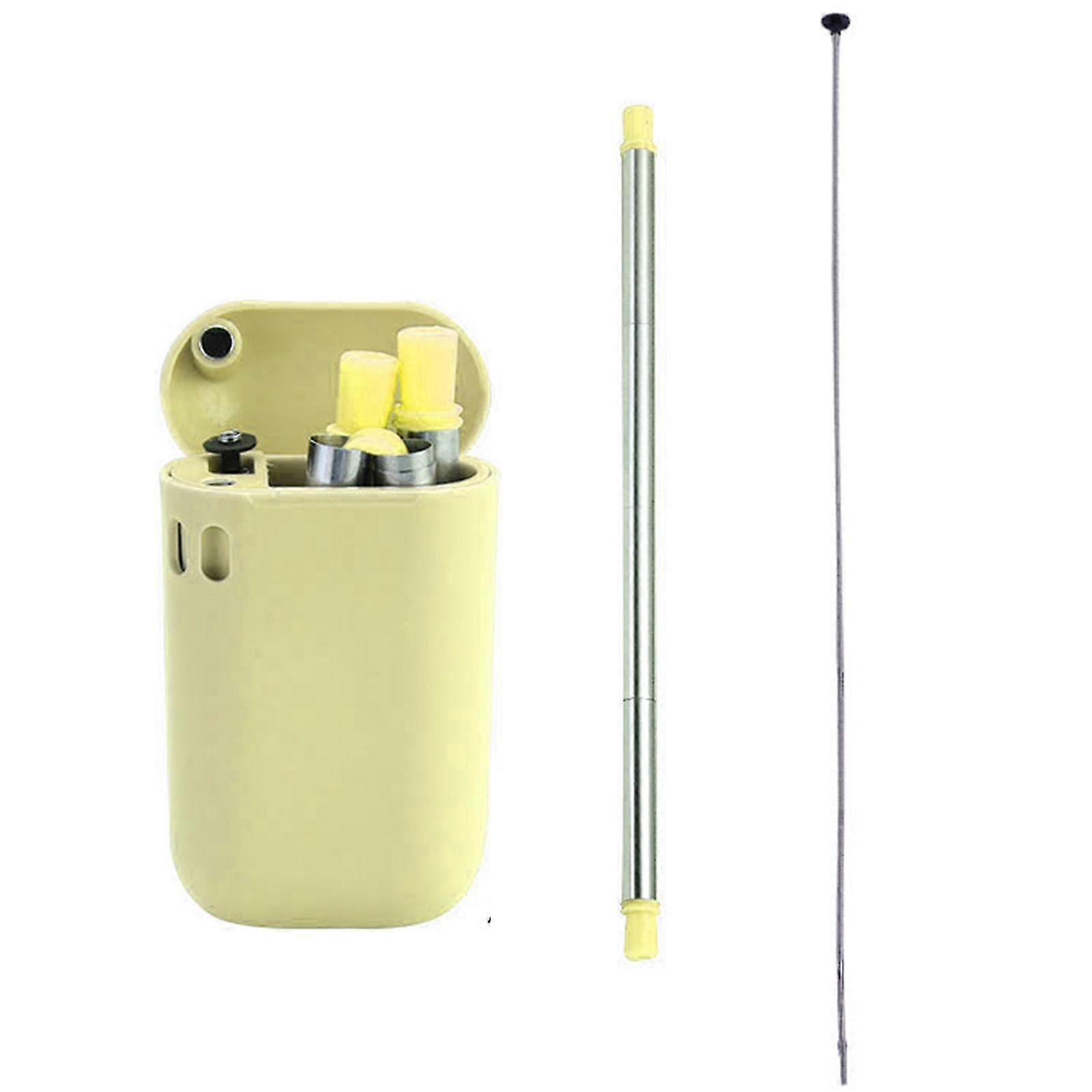 Collapsible Straw with Travel case (Stainless Steel) |Foldable Straws | Reusable Environmentally Friendly Drinking Straw with Bonus Cleaning Brush