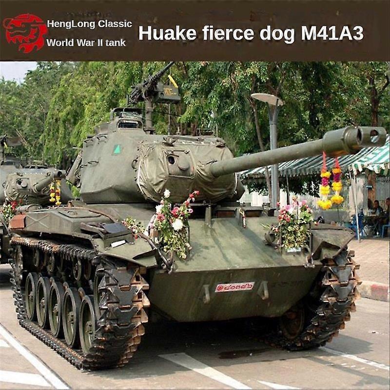 1/16 RC Tank M41A3 Simulation Launch 360-degree Omnidirectional Walking Remote Control Car Version 7.0 3839 Model Boy Toy