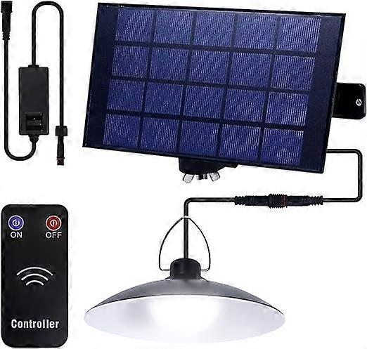 ضوء السقيفة الشمسية 4 رؤساء ، ضوء قلادة الشمسية ضوء الأمن داخلي وخارجي IP65 مقاوم للماء ، ضوء قلادة الشرفة الشمسية ضوء الطاقة الشمسية التحكم عن بعد 