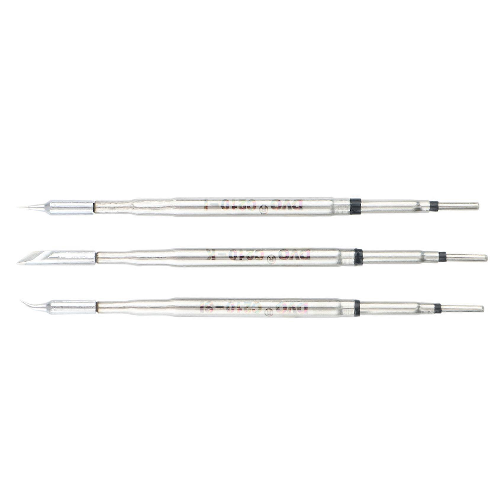 3Pcs for C210 Soldering Tips Welding Iron Head for Tips T210 Handle CD-2SD/2SHE Handle Solder Stat
