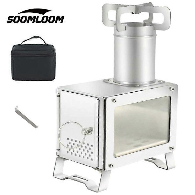 Soomloom Wood Burning Stove Stainless Steel Compact Portable Solo