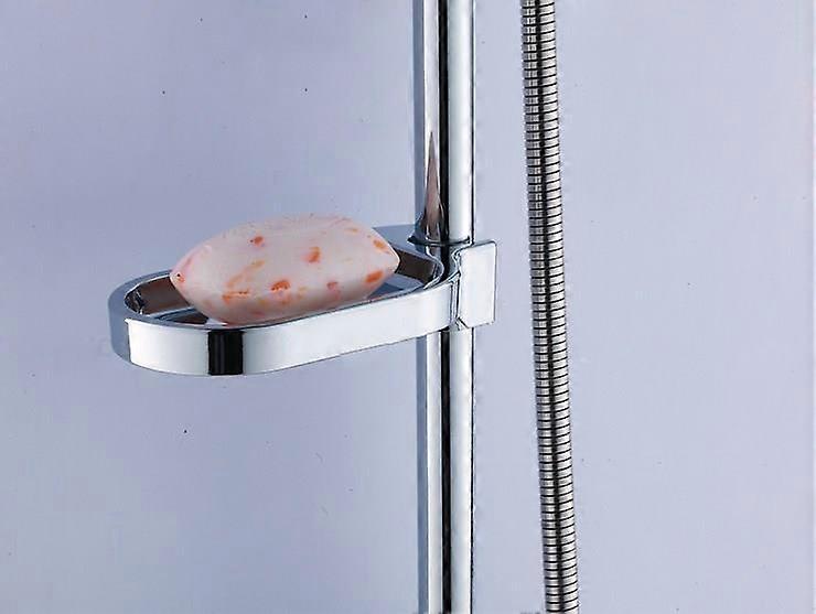 Adjustable Slide Rod Shower Soap Dish ABS Sliding Gadget in 17x8.5cm