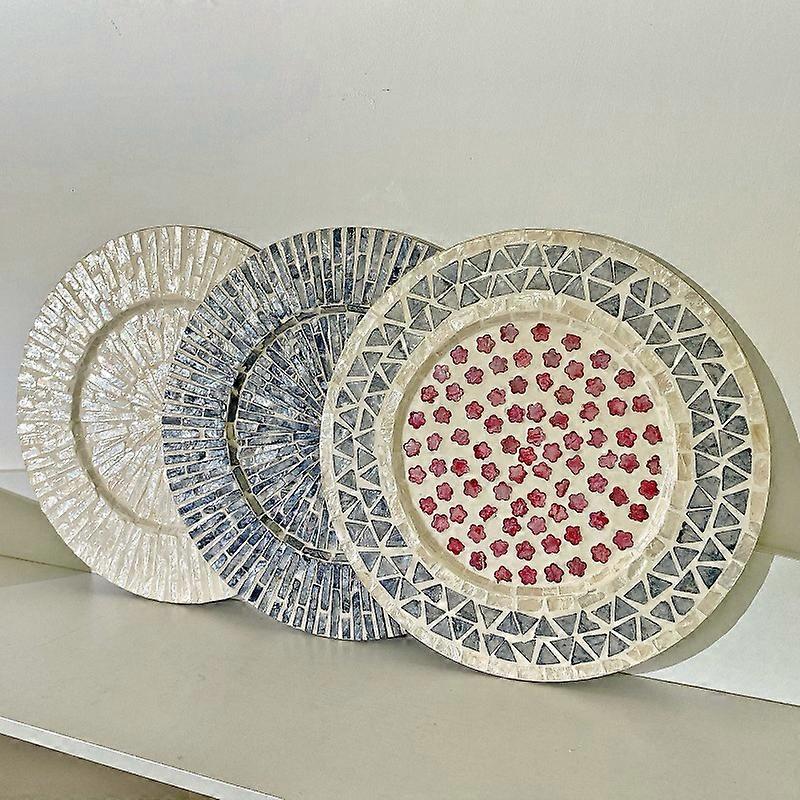 Ins-Style Round Shell Placemat - Luxury European Table Mat for Dining