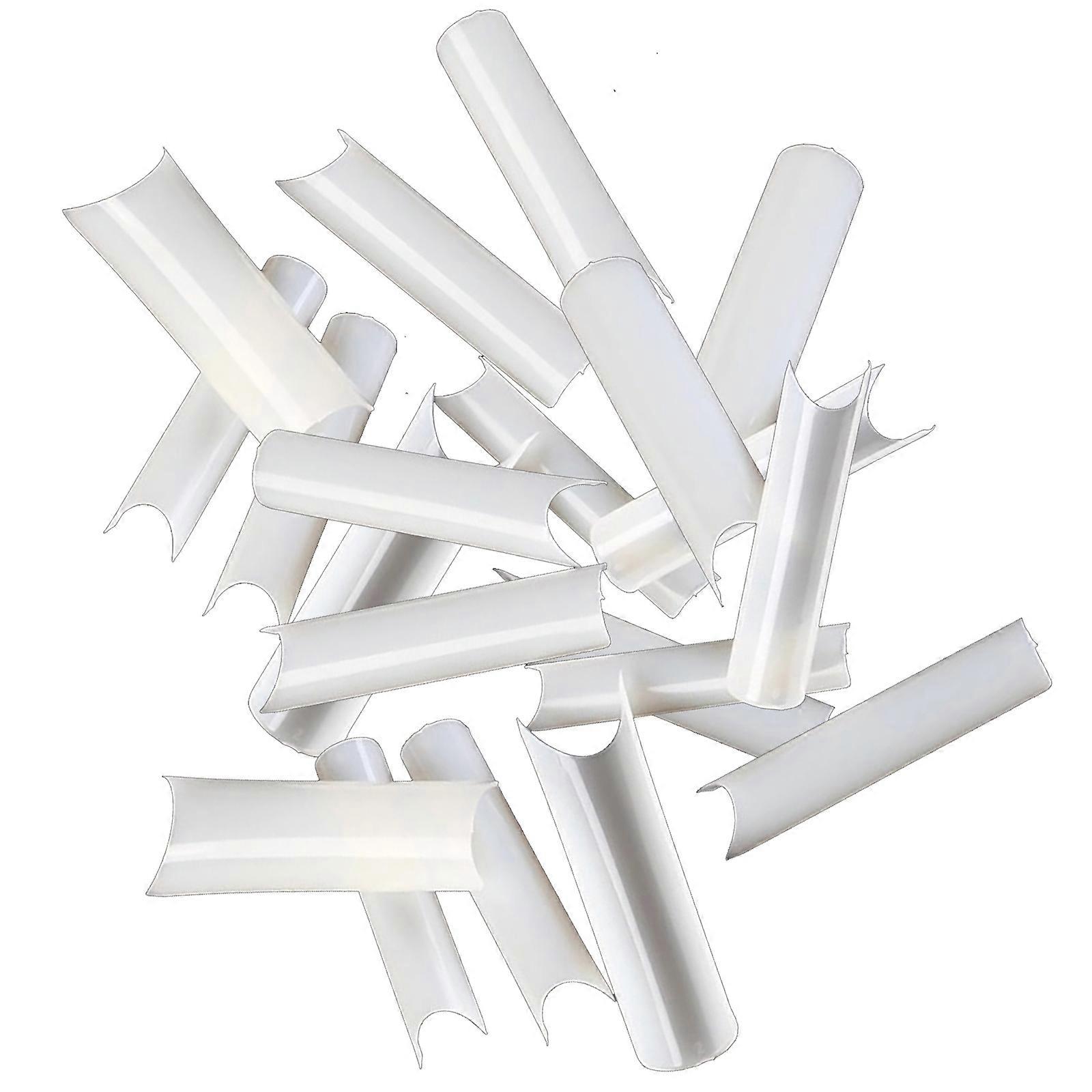 Fake Nail Tips Straight Square Shape Deep for Extra Long C Curve Nail Tips