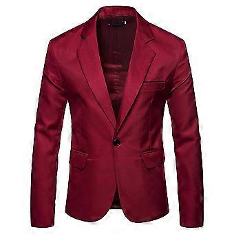 helt nya Mens Kavaj Business Casual Fit kostym jacka