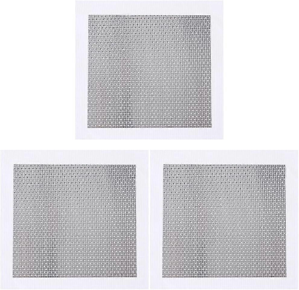 DIY 3 Sheets Wall Repair Patch Aluminum Drywall Repair Large Hole Patch Cover with Self-Adhesive Mesh Metal Quickly Repair for Ceiling Plaster Wall Ho
