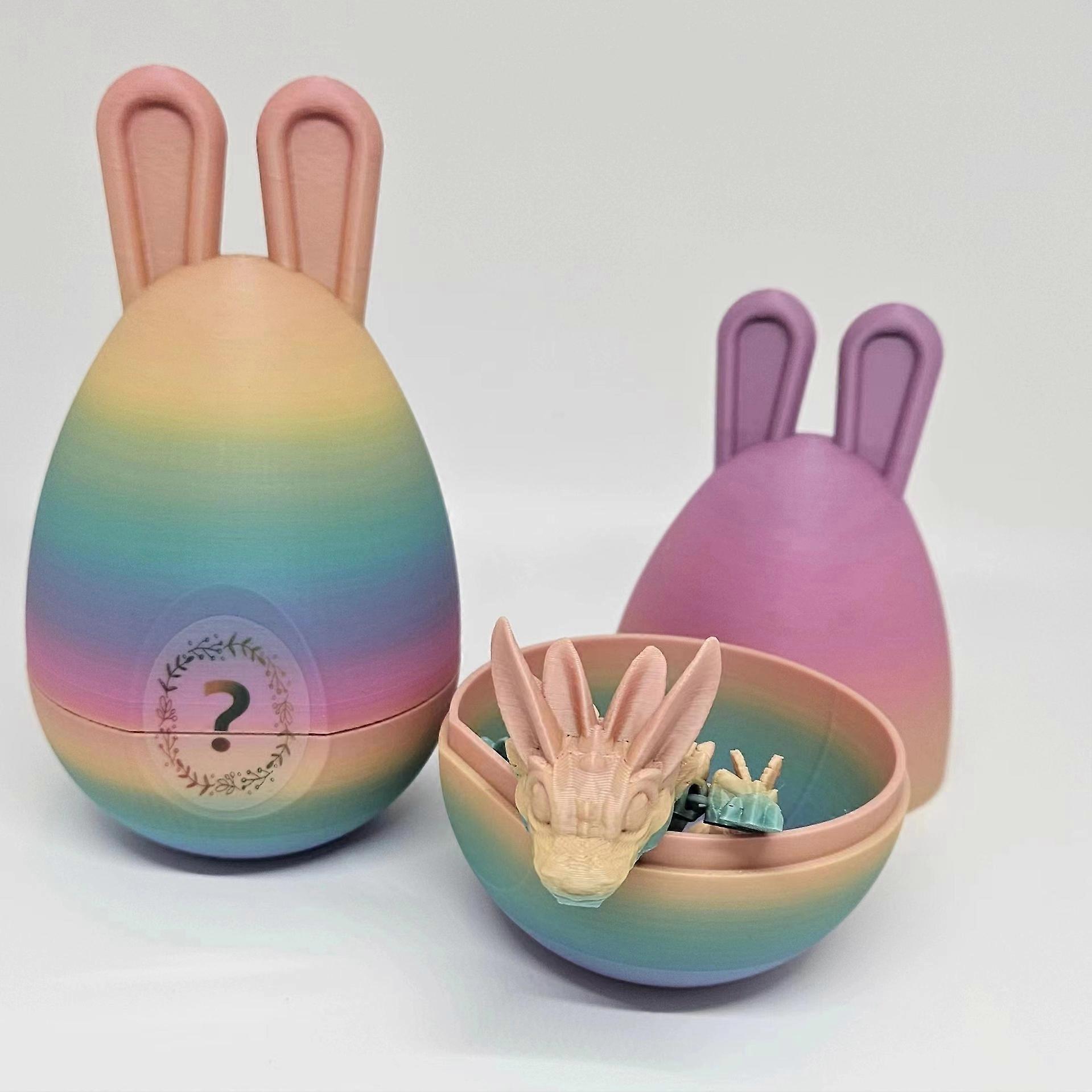 2024 new products best-selling Easter 3D printed Dragon Egg Rabbit Dragon Egg Gift Box Set Decoration Handmade Gift