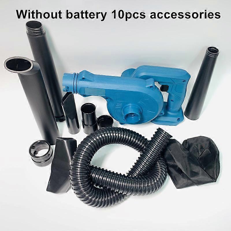 With 10 Accessories Cordless Electric Air Blower Suction Handheld Leaf Computer Dust Collector Cleaner For Makita 18V Battery