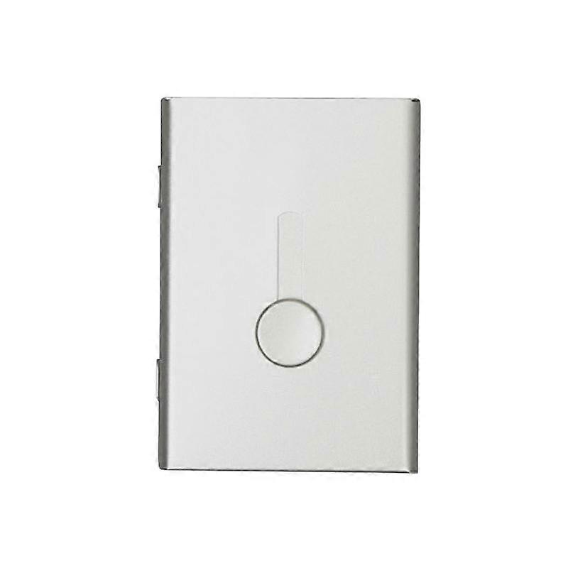 Business Card Holder Hand Push Card Case Bank Card Membership Package Metal Ultra Thin Business Card Packaging Box Organizer