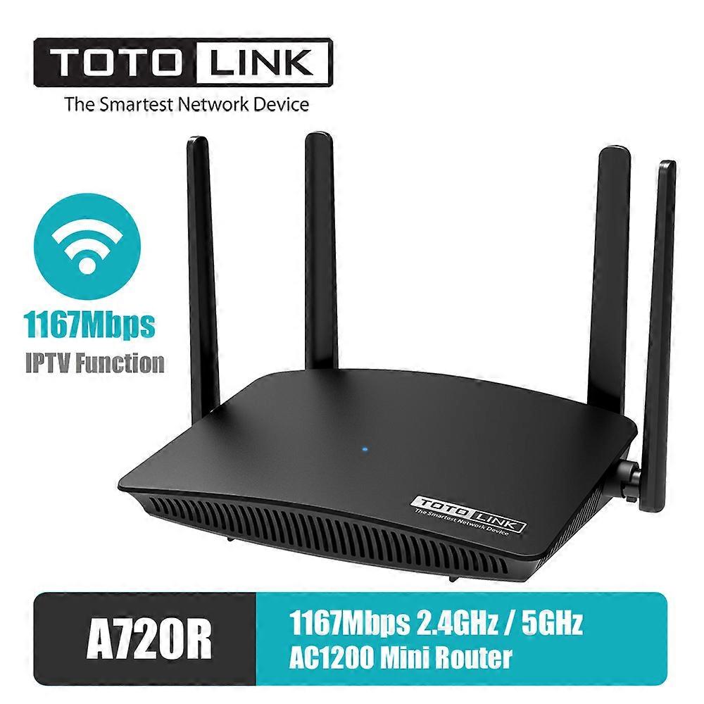 English TOTOLINK A720R Wifi 5GHz/2.4GHz mini Router 1167Mbps IPTV Function 4*5dBi fixed antennas beamforming