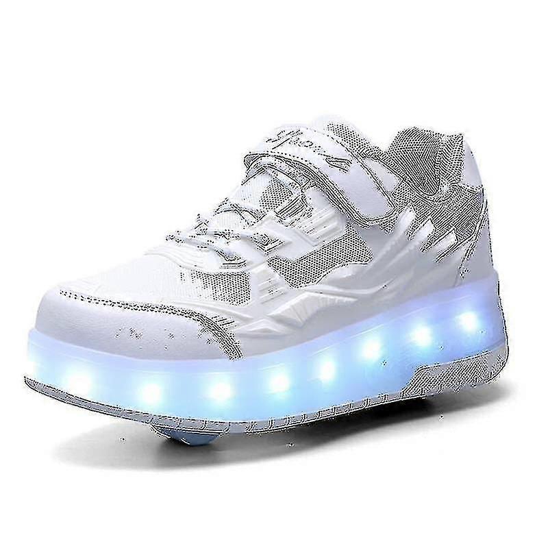 Kinder Turnschuhe Doppelradschuhe Led Light Schuhe Q7-yky Tw