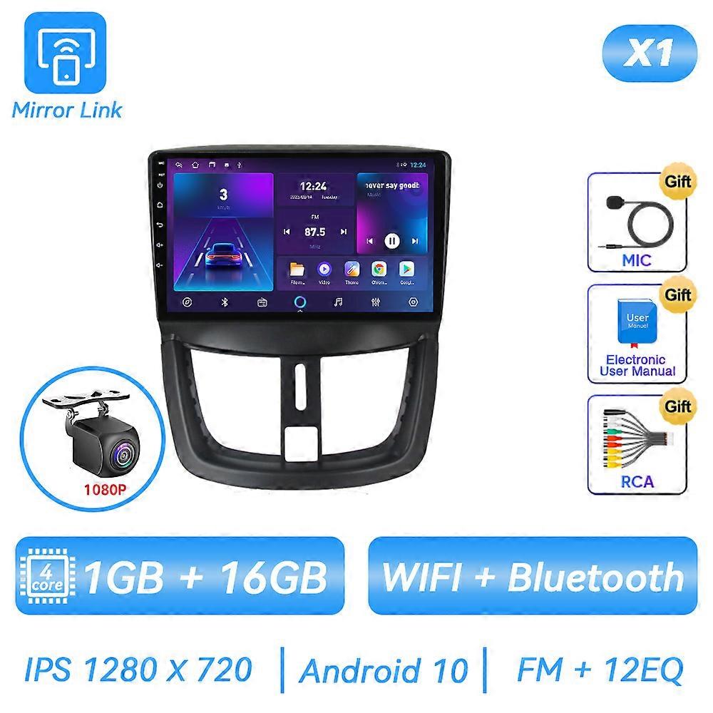 Android Car Radio For PEUGEOT 207 CC 207CC 2006 - 2015 Multimedia Player GPS Navigation Carplay QLED Touch Screen Auto Stereo 4G