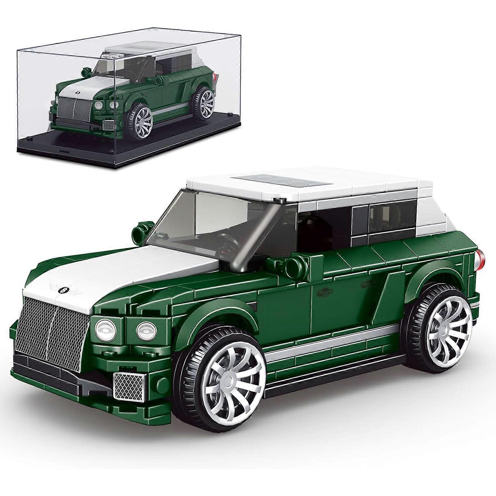 Mould King Bentley Bentayga Toy Car Building Sets with Acrylic Display Case, Model Car Toys Building Blocks, Cool Simulation Cockpit Speed Racing Cars