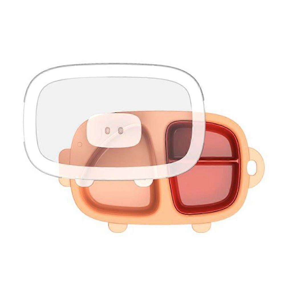 キッズボウルプレート安全なシリコンダイニングプレートソリッドかわいい漫画子供用皿トレーニング食器キッズかわいい餌やりボウル