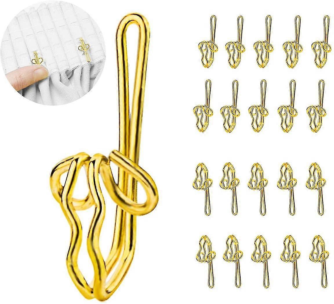 100 Pieces Metal Curtain Hooks, Curtain Hooks