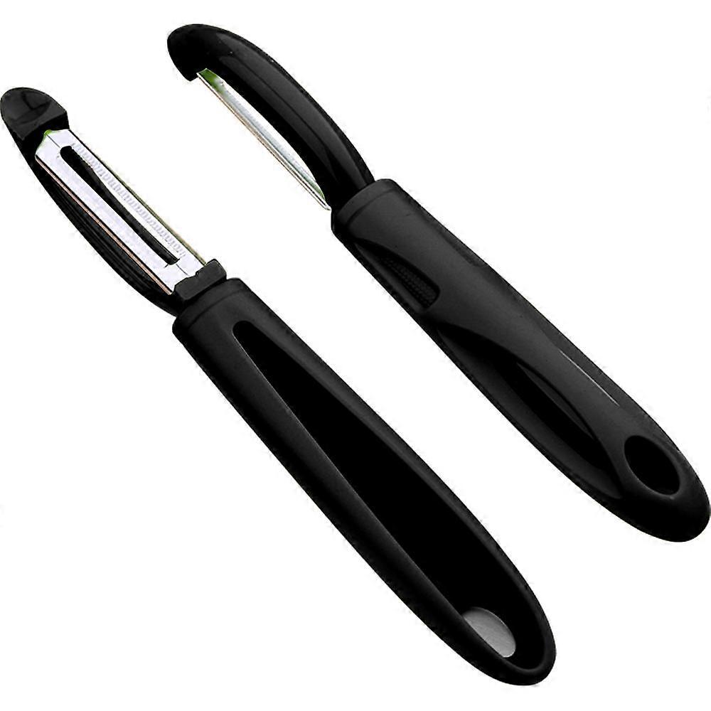 Vegetable Peelers for Kitchen, Non-Slip Handle & Sharp Blade BLACK