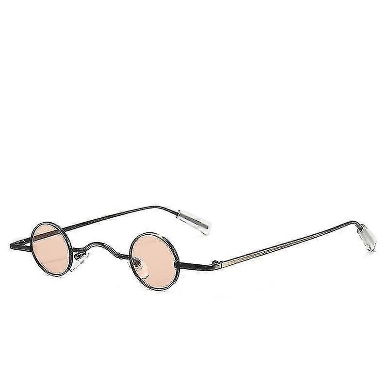 Retro Mini Round Small Framed Sun Glasses Pink_y High Quality