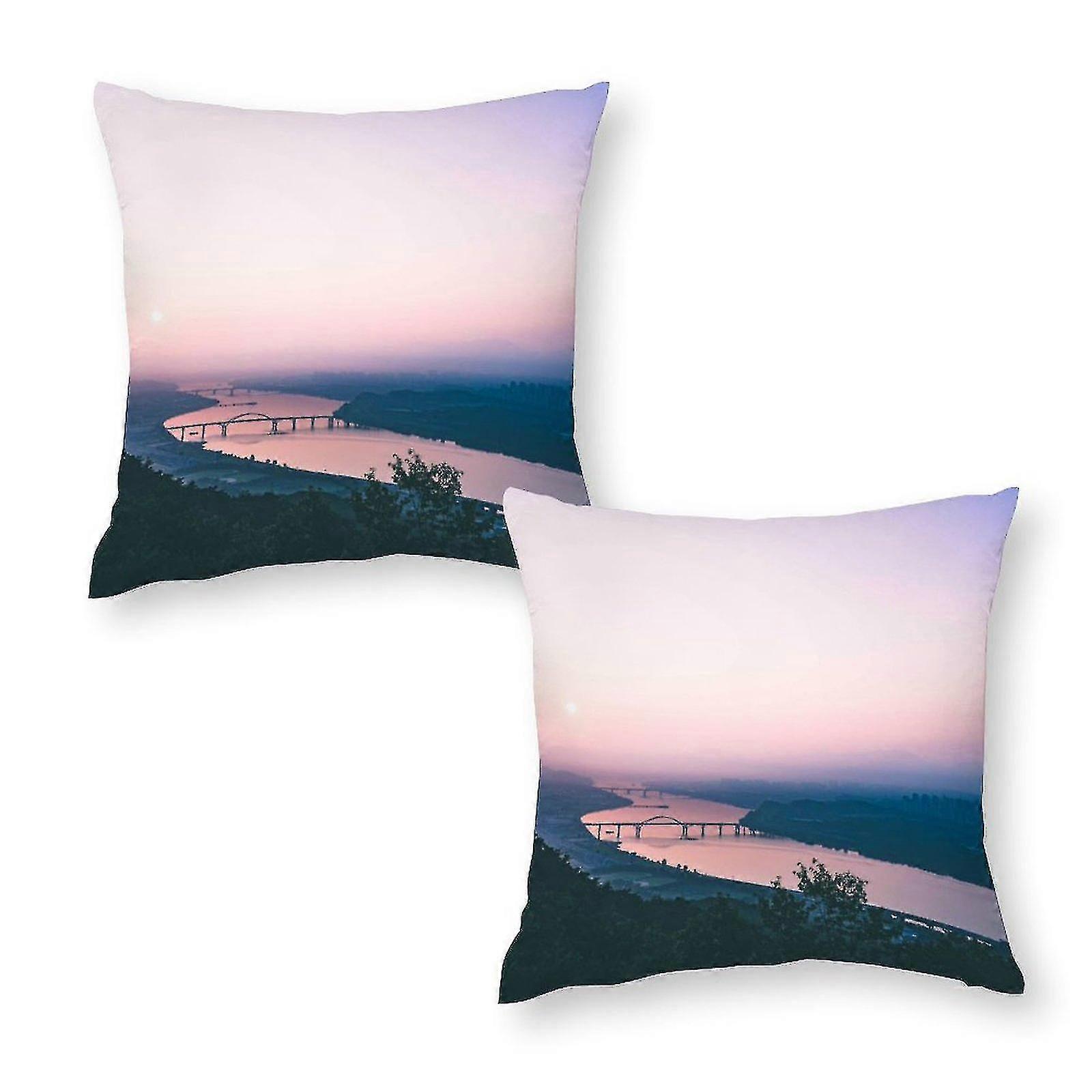 Beautifull Landscape Pattern Pillow Covers