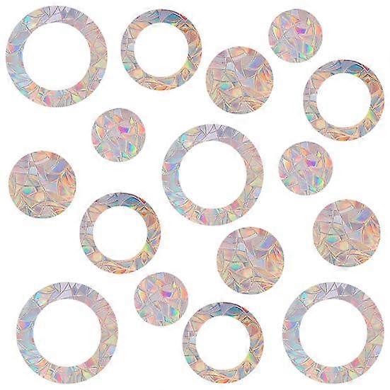 Prism Window Sticker Iridescent Anti-collision Bird Alert Removable Suncatcher Electrostatic Glass Cling Decal Home
