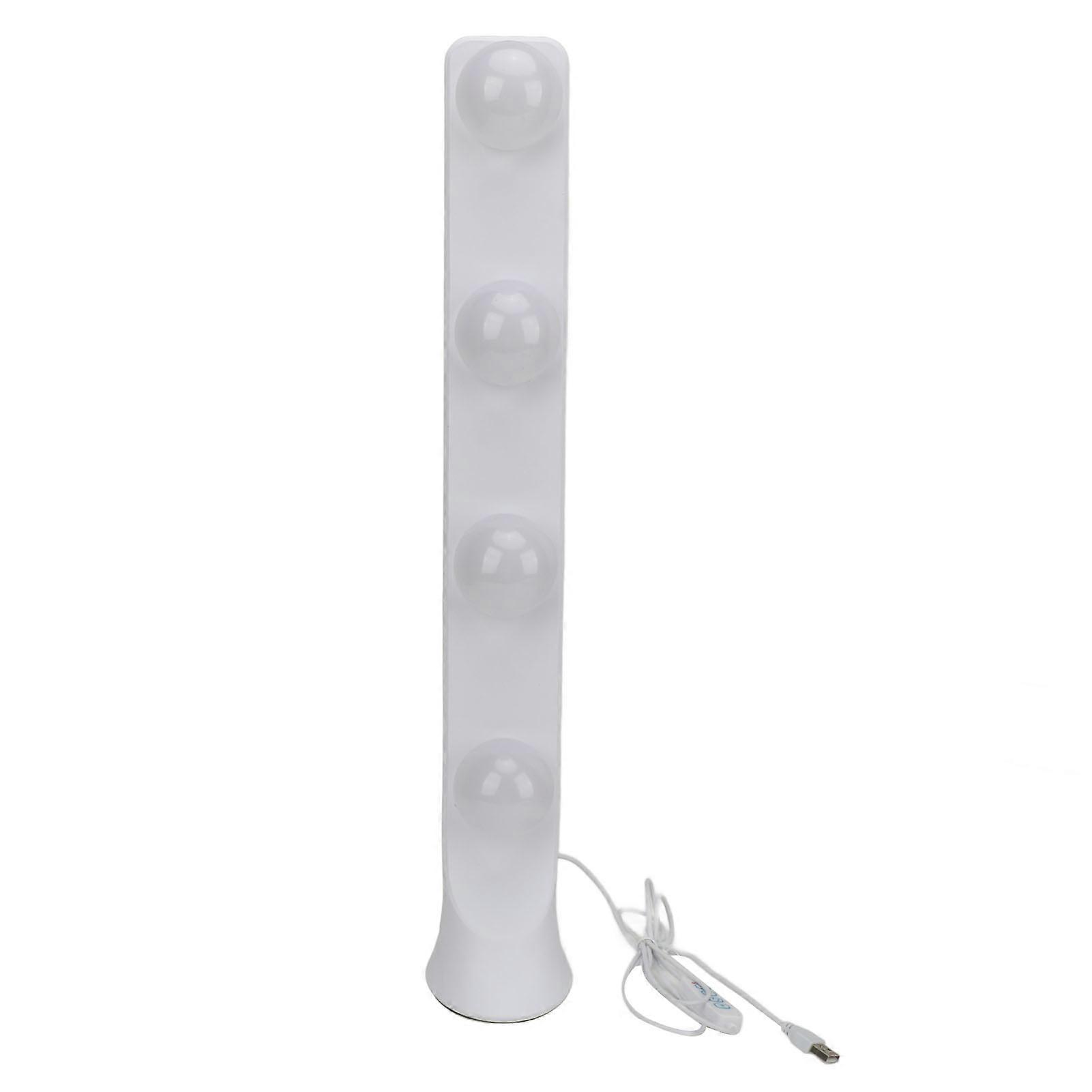 LED Vanity Lights 4 LED Bulbs Portable Makeup Light 3 Color Temperature Live Streaming Fill Light Bright Light Stick for Dressing Room Vanity Table Wh