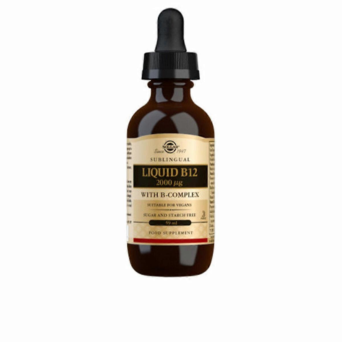 Vitamine B 12 liquide avec complexe B Solgar B12 liquido 2000 g avec complexe B 59 ml