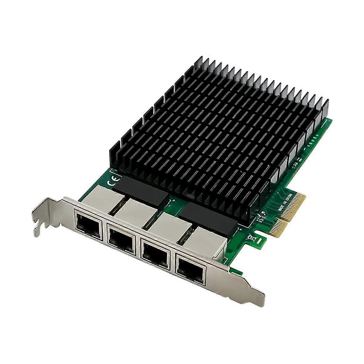 PCI-E X4 Gigabit 4-Port Server Netværkskortserver NIC I210-T4 RJ45 Ethernet-netværkskort Industrielt kamera