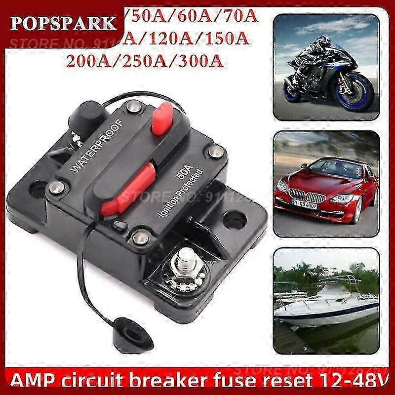 Interruttore Termico 70A 12-48V DC – Fusibile Reset Per Auto, Camper E Barche, Impermeabile IP67