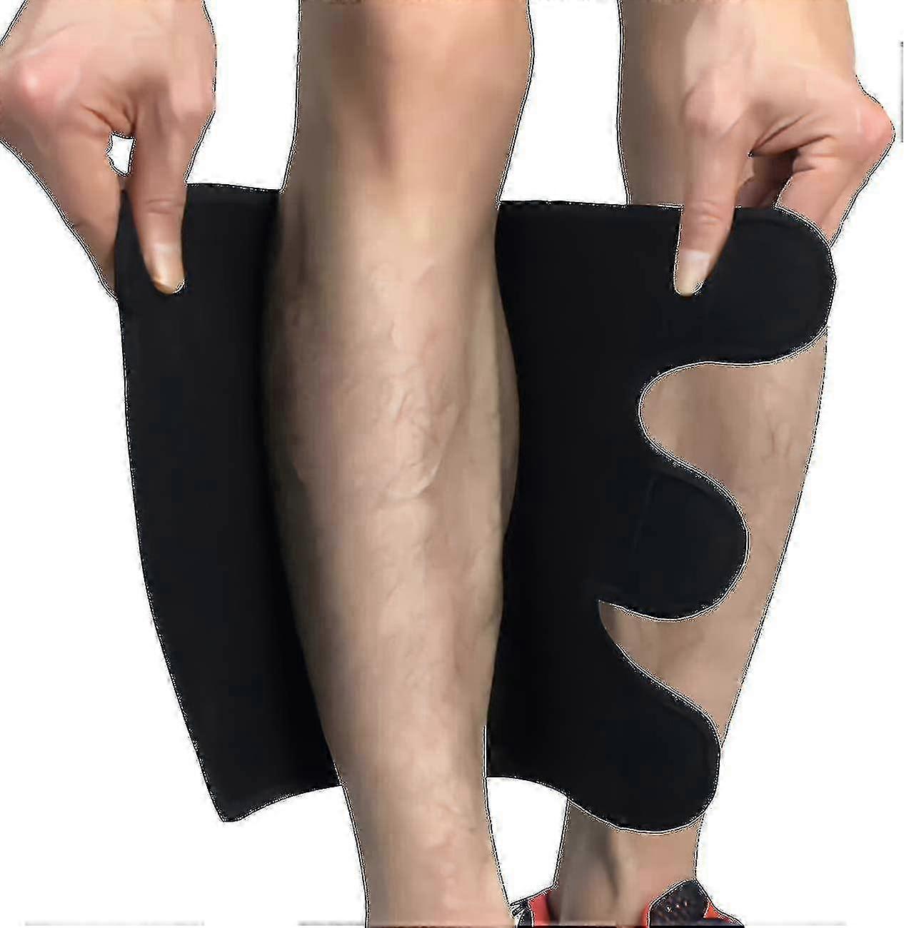 腫れ、浮腫、ハイキングのための調整可能なふくらはぎサポート - 1ペアのふくらはぎブレース