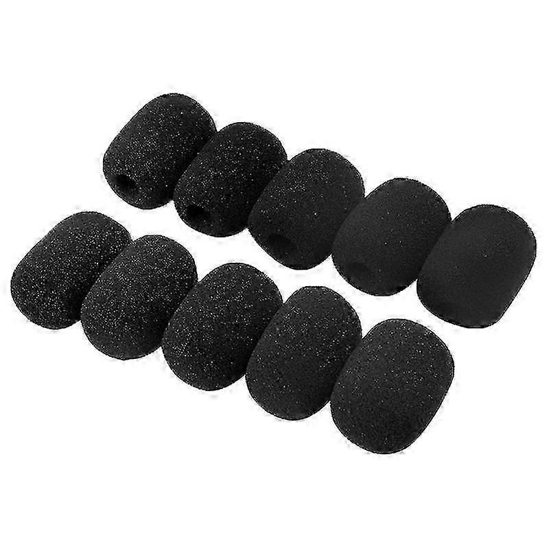 10pcs Microphone Windscreen Soft Sponge Mic Protector Headset Foam Covers Replacement For Meeting Mic