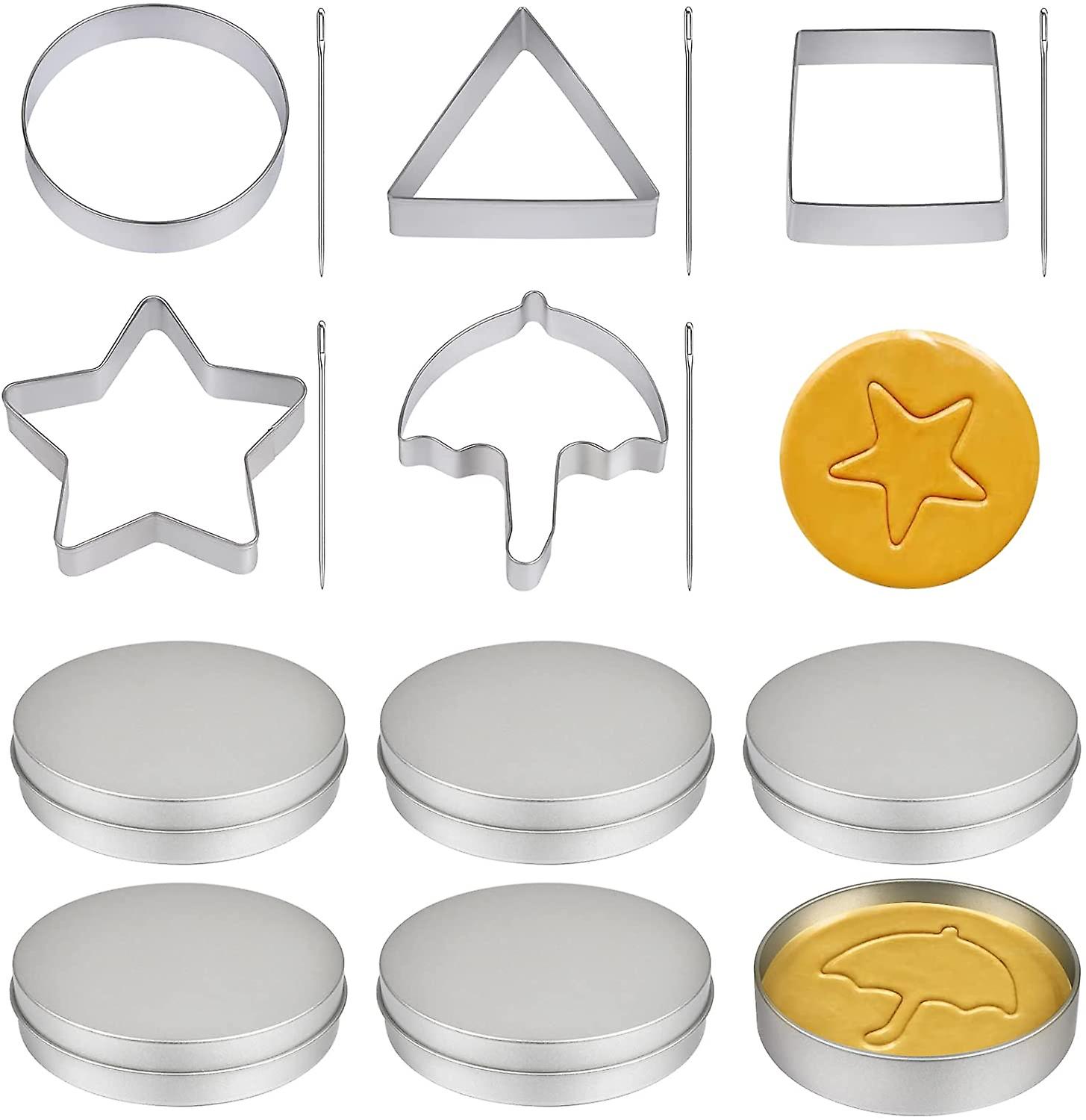 5 Packs Squid Cookie Game Cutters Molds Sandwich Cutters