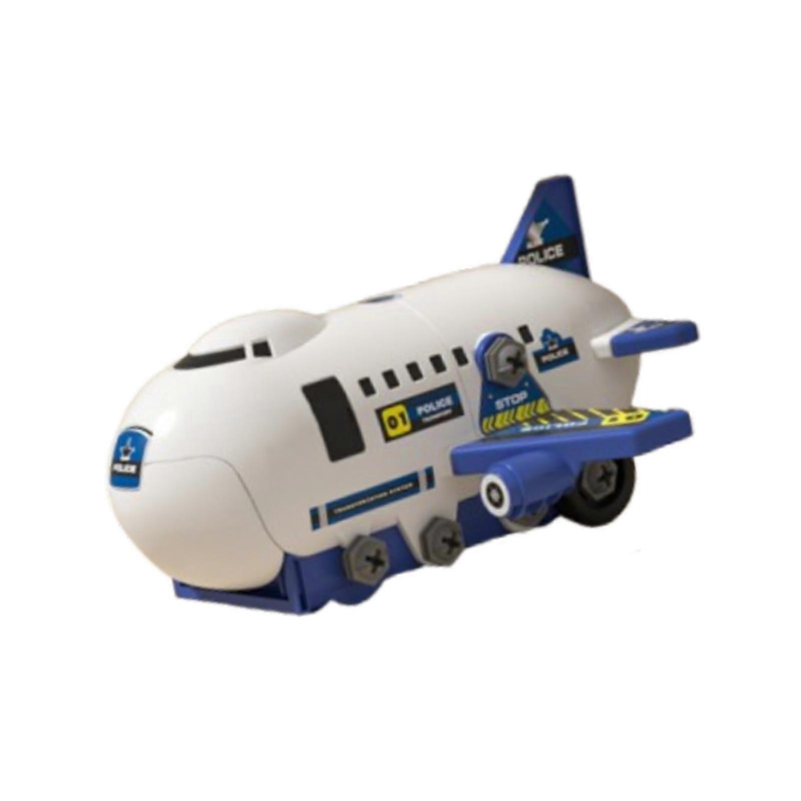 Airplane Toys Set Sensory Development Puzzle Toys for Toddlers Children Boys Blue
