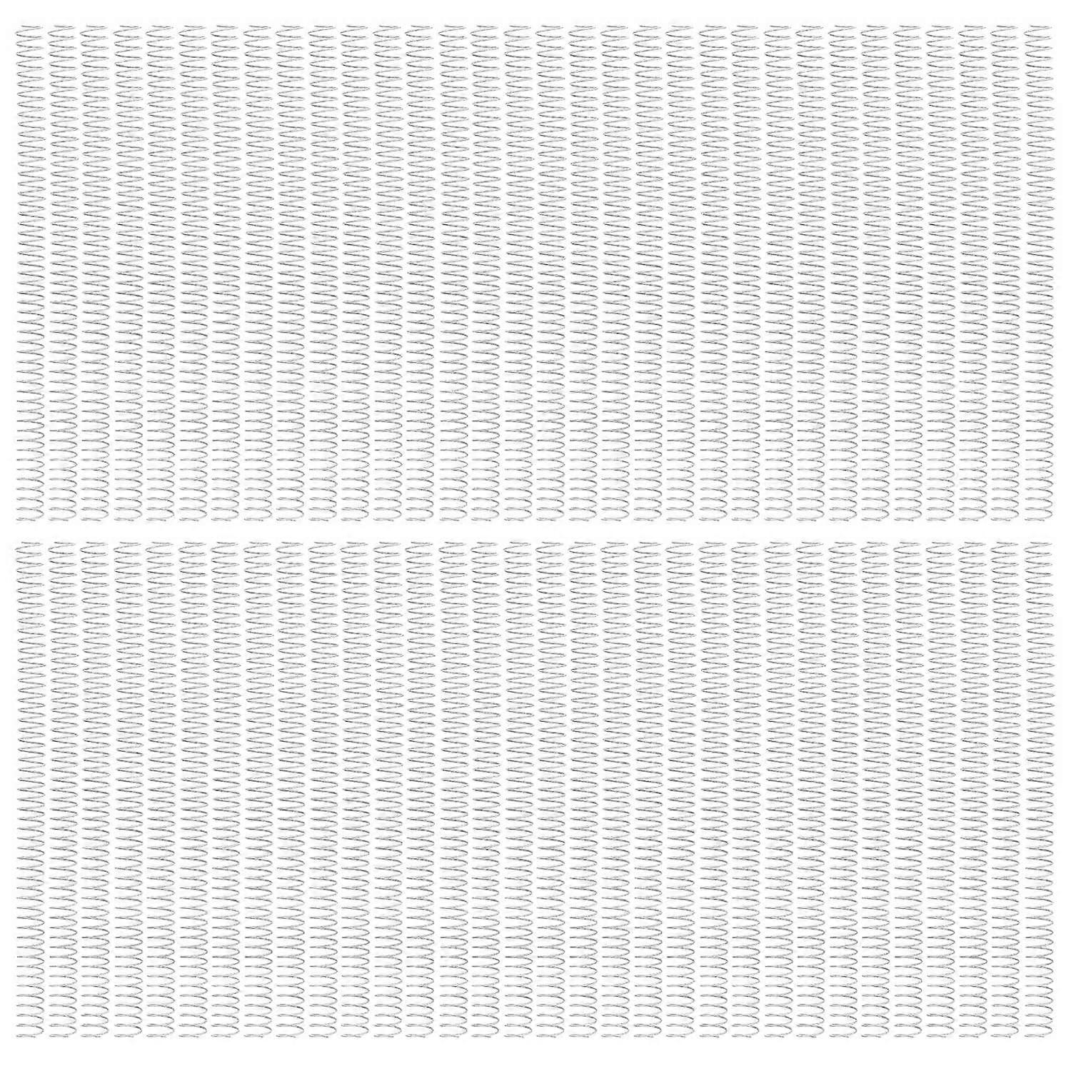 100 PCS Binding Spiral 16mm Diameter 48 Loop 4:1 Pitch 140 Sheet Capacity A4 Spiral Binding Coil Sil