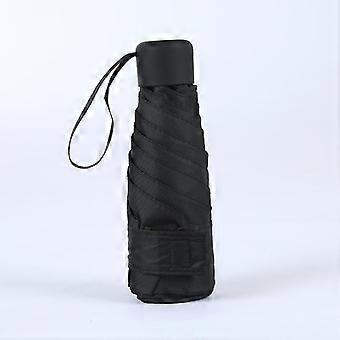 Mini Umbrella, Pocket Umbrella, 5 Ribs Lightweight Compact Folding Umbrella Windproof Rain and Sun Umbrella