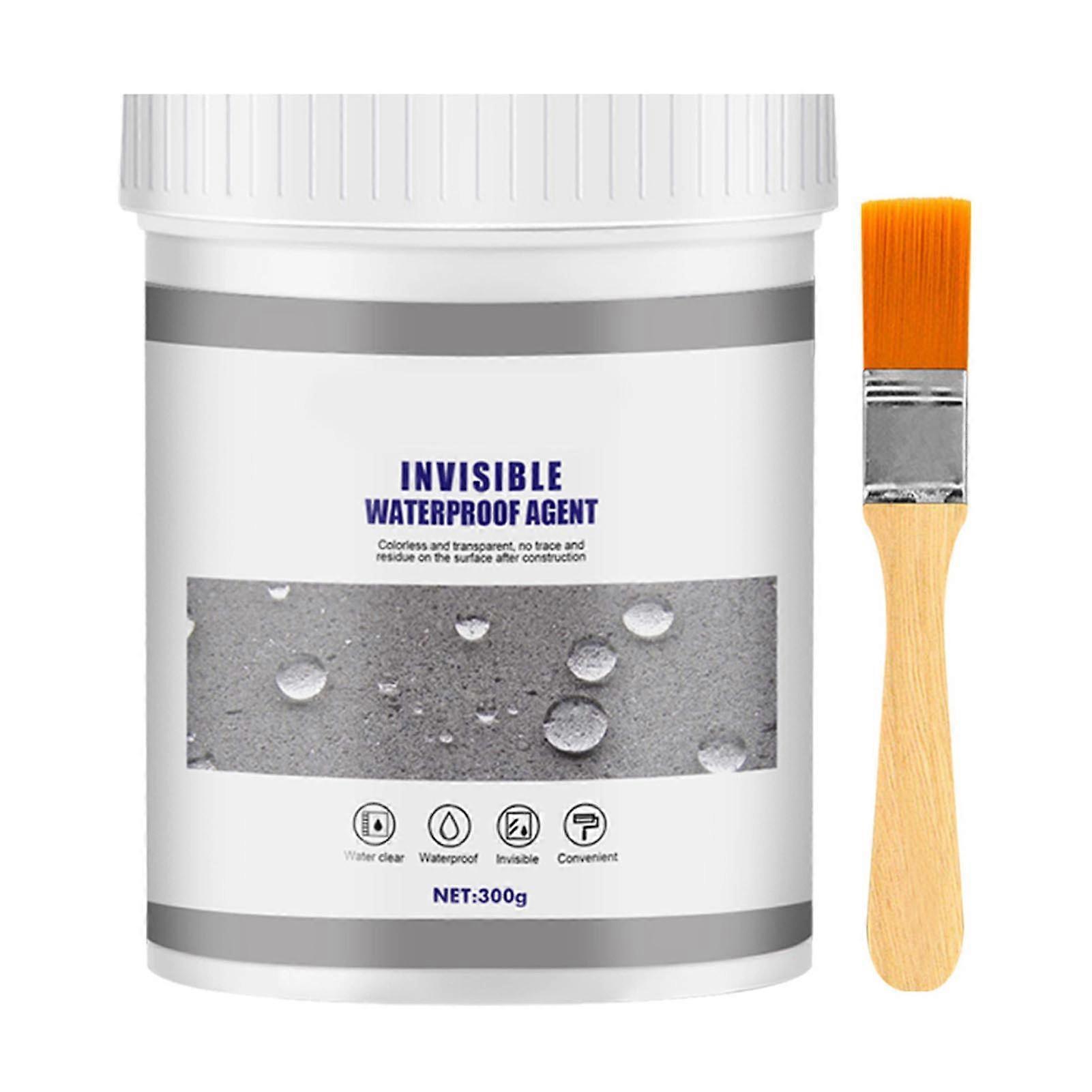 Waterproof Agent Transparent Anti Leaking Invisible Insulation Sealant with Brush for Wall Tile Cement 300g
