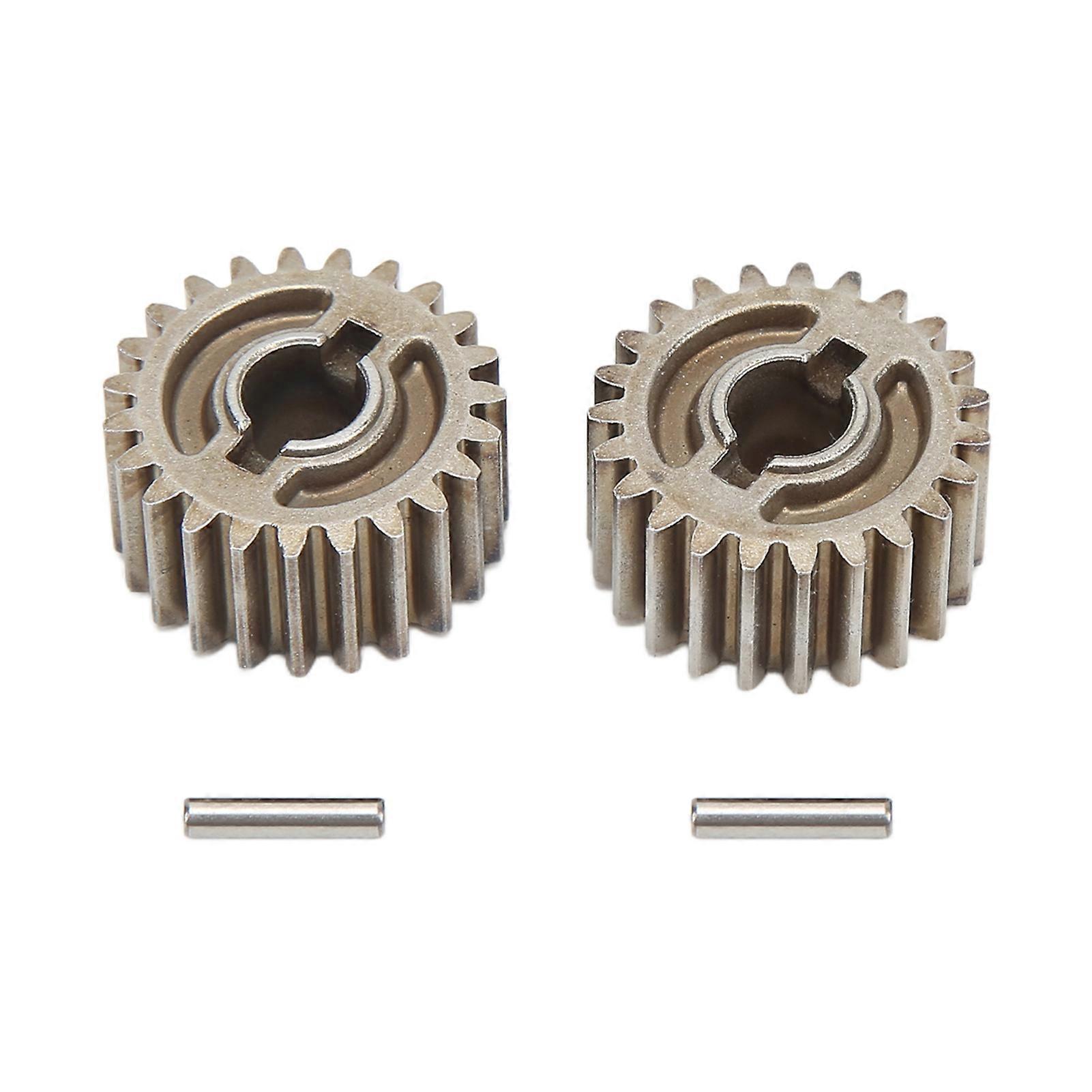 Traxxas RCカーアップグレードパーツアクセサリー用の2個のスチールメタルポータルドライブ出力ギア