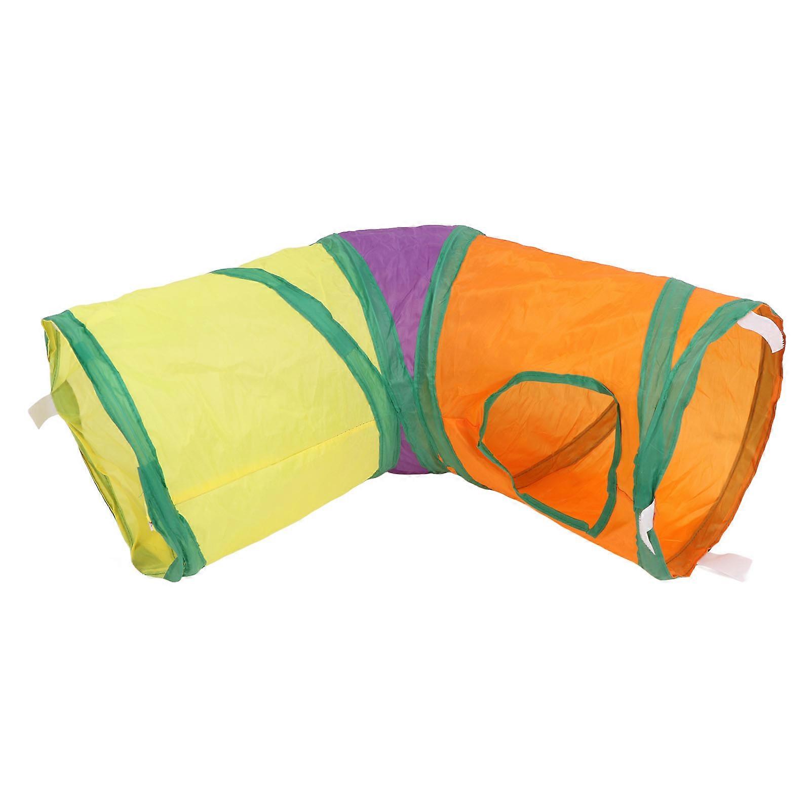 Rainbow Cat Tunnel, Collapsible Interactive Pet Tunnel