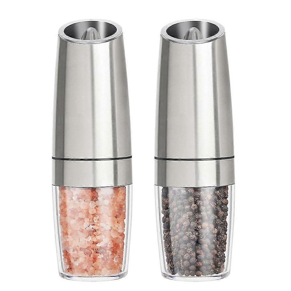 Gravity Electric Salt And Pepper Grinder Set With Adjustable Automatic Pepper And Salt Mill