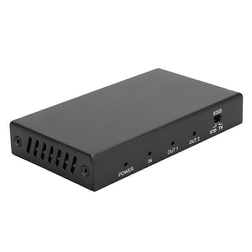 1x2 18G 4K2K@60Hz HDMI Metal Splitter Adapter Switcher HDCP2.2 4:4:4 (100-240V)EU