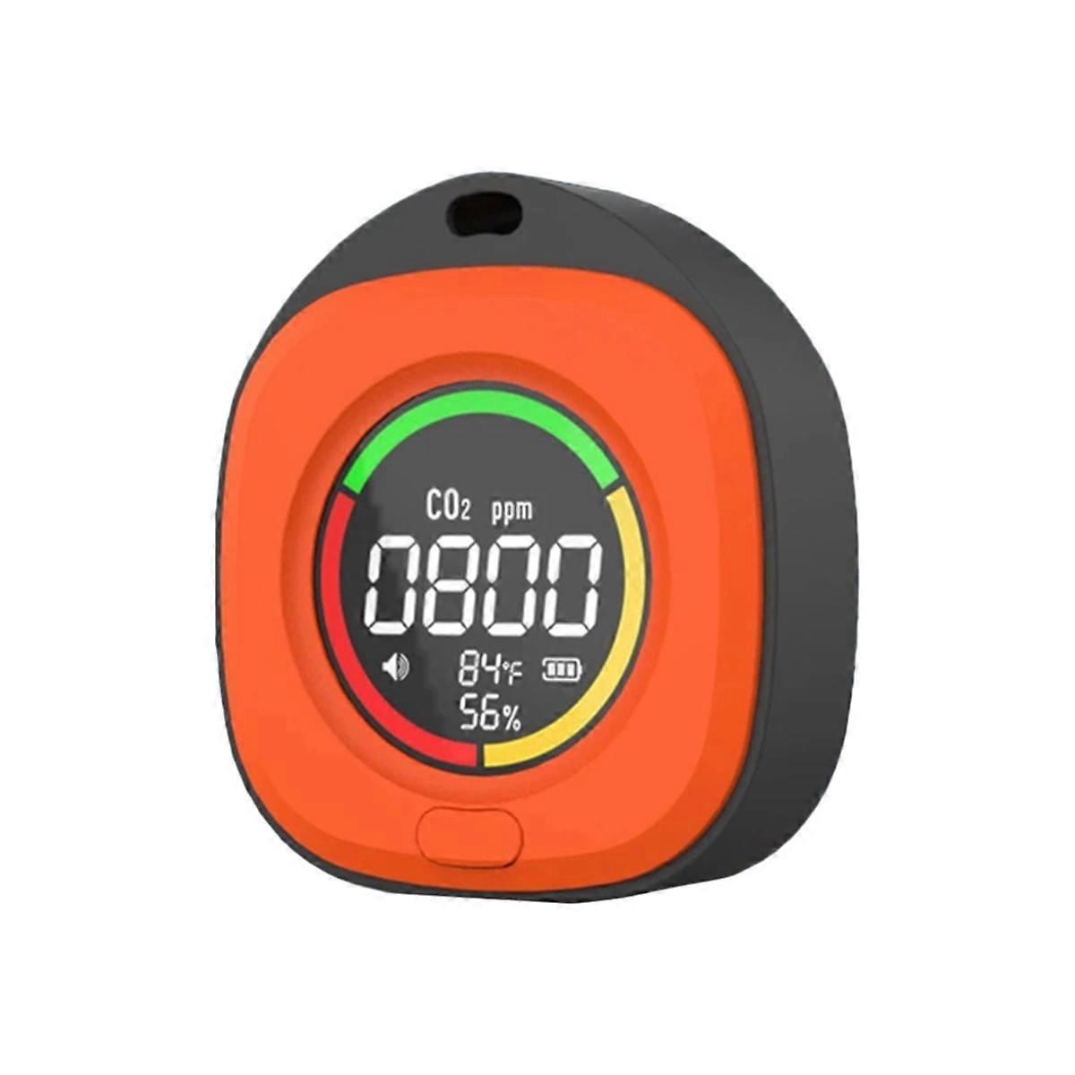 K5C Mini Carbon Dioxide Detector CO Tester Air Quality Portable Monitor LED Screen USB Typc-C Charg