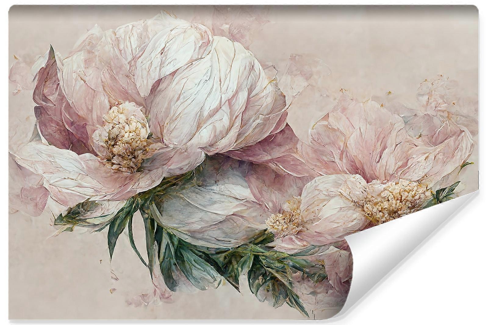 Fototapeta Do Sypialni Salonu Kwiaty Styl Vintage Abstrakcja Natura