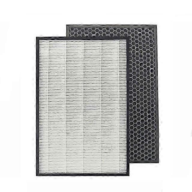 Lot de 2 filtres H12 Hepa FZ-D40HFE et filtre à charbon actif FZ-D40DFE pour Sharp KC-D40 KC-D50 KC-D40Y KC-E40-W KC-E50-W KC-F50-W