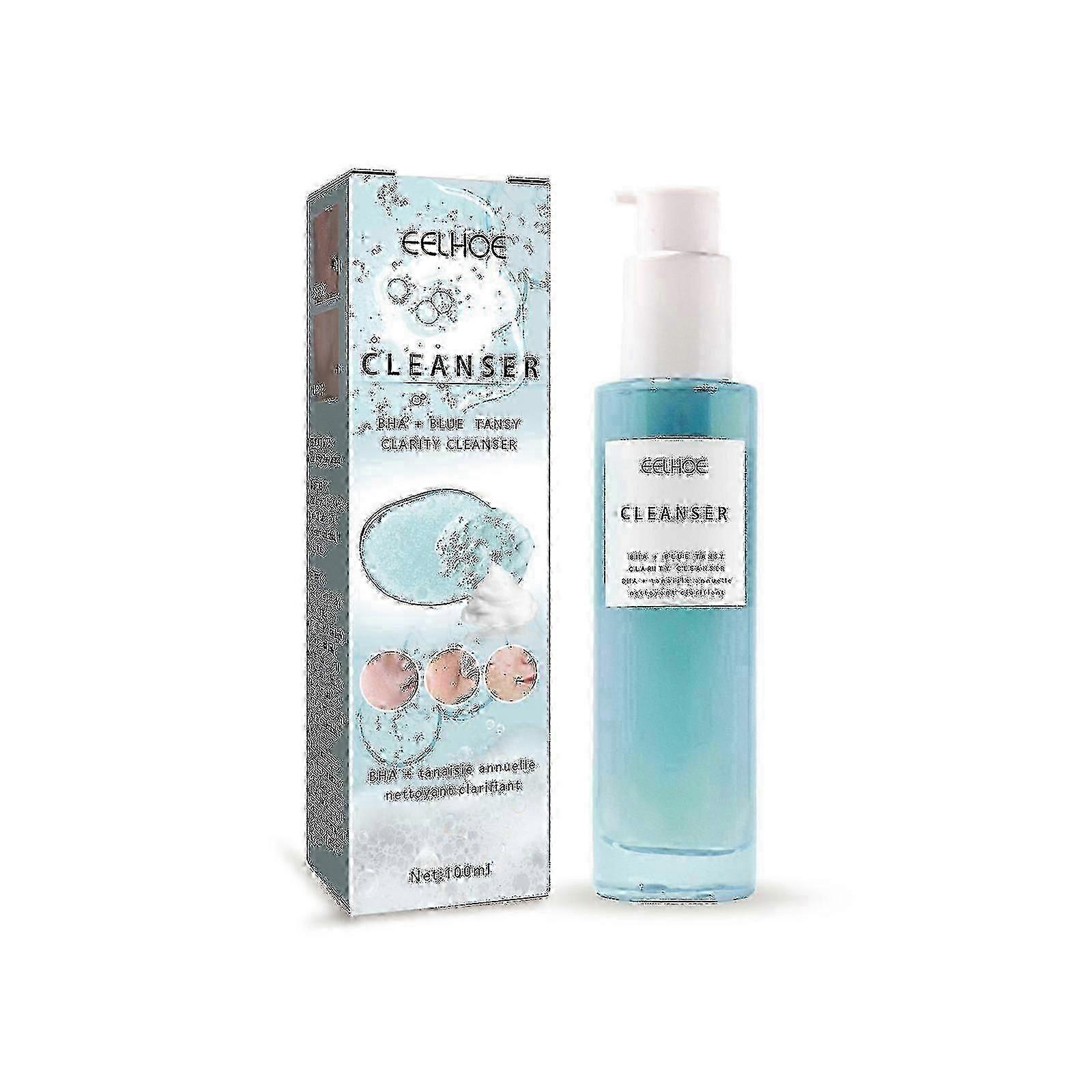 منظف الوجه المنقي Blue Tansy للتحكم العميق في الزيت ينظف المسام وينعم البشرة ويفتيحها ويشدها -